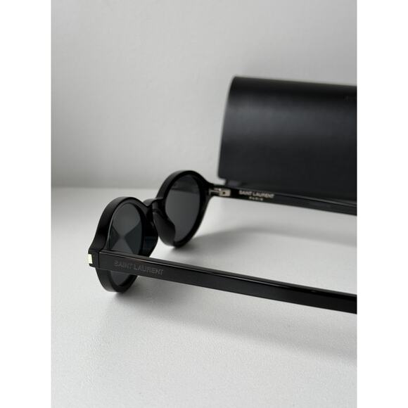 NEW Saint Laurent SL751 Jeanne Black Oval Sunglasses main image 8